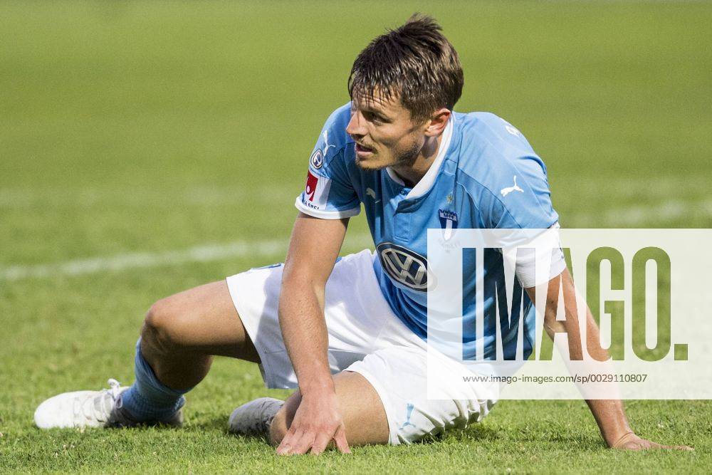 Malmö FFs Markus Rosenberg deppar efter fotbollsmatchen mellan Vardar och Malmö FF i kvalet till Champions League den 18 juli 2017 i Strumica.