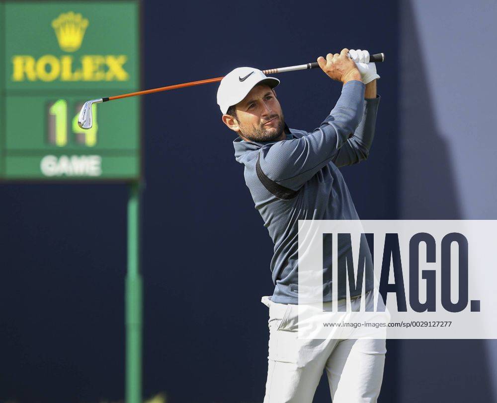20th July 2017, Royal Birkdale Golf Club, Southport, England; The 146th Open Golf Championship ; First round ; Alexander Levy (FRA) strikes his tee shot on the first hole Blunsdenx ActionPlus11903873