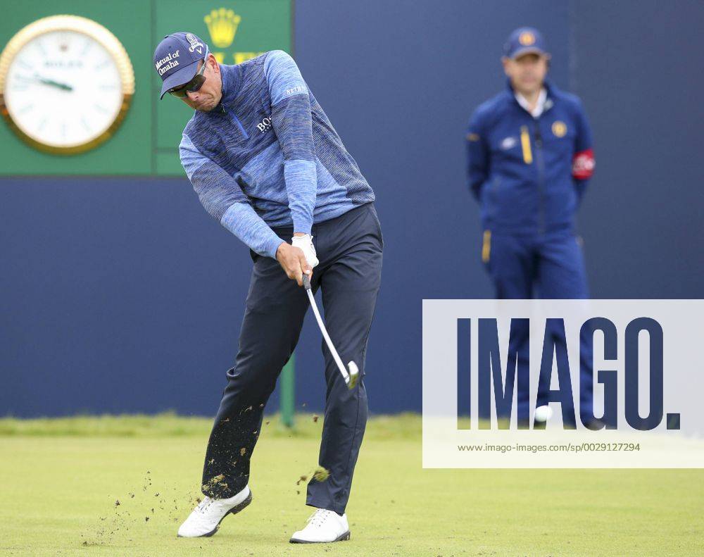 20th July 2017, Royal Birkdale Golf Club, Southport, England; The 146th Open Golf Championship ; First round ; Defending Champion Henrik Stenson (SWE) strikes his tee shot on the opening hole during the first round Blunsdenx ActionPlus11903895