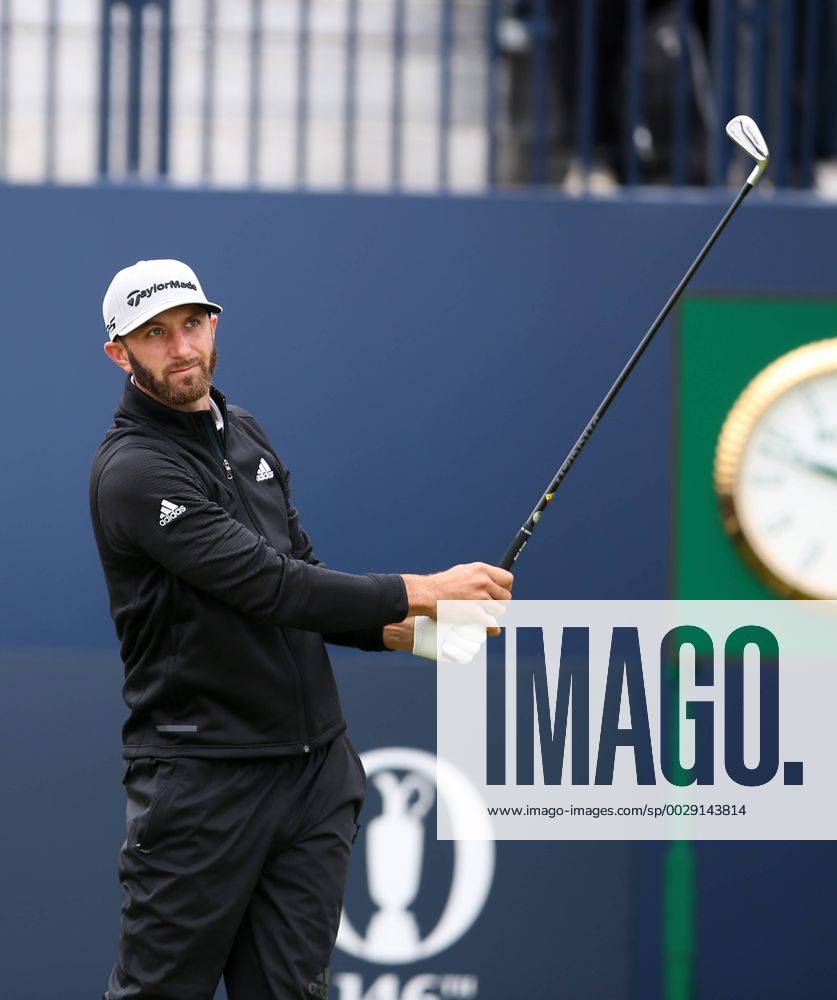 21st July 2017, Royal Birkdale Golf Club, Southport, England; The 146th Open Golf Championship ; Second round ; Dustin Johnson (USA) watches his tee shot on the first hole Blunsdenx ActionPlus11904400