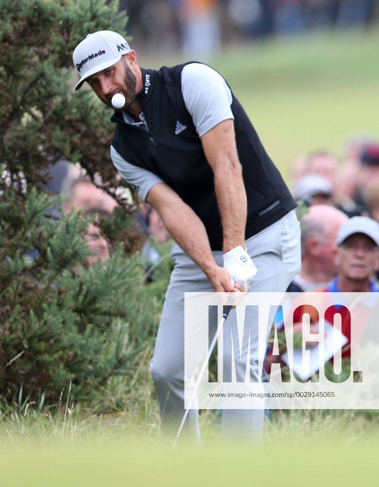- SPORT 21st July 2017, Royal Birkdale Golf Club, Southport, England; The 146th Open Golf Championship, second round; Dustin Johnson (USA) pitches onto the ninth green after hitting his approach into the gorse Blunsdenx ActionPlus11904444