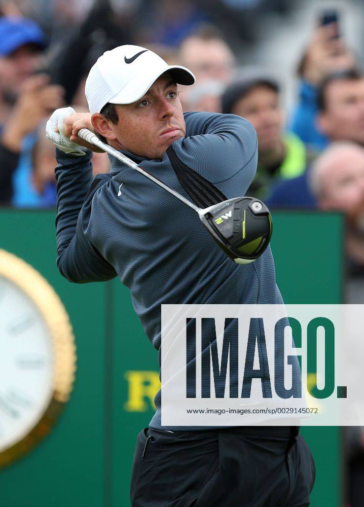 21st July 2017, Royal Birkdale Golf Club, Southport, England; The 146th Open Golf Championship, second round; Rory McIlroy (NI) follows the flight of his drive from the tee on the par five 15th hole Blunsdenx ActionPlus11904460