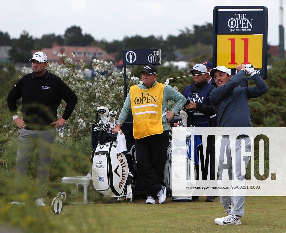 21st July 2017, Royal Birkdale Golf Club, Southport, England; The 146th Open Golf Championship, second round; Francesco Molinari (ITA) plays his tee shot from the tee of the 11th hole Blunsdenx ActionPlus11904471
