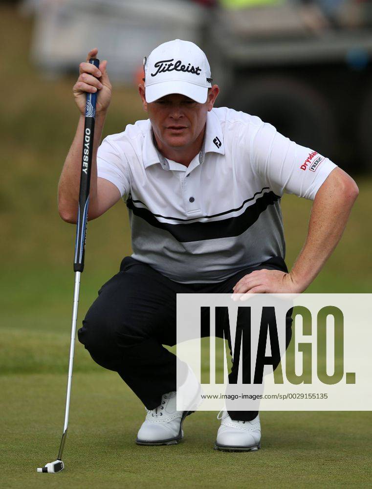 22nd July 2017, Royal Birkdale Golf Club, Southport, England; The 146th Open Golf Championship, third round ; David Drysdale (SCO) lines up his birdie putt on the par three 7th hole Blunsdenx ActionPlus11904820