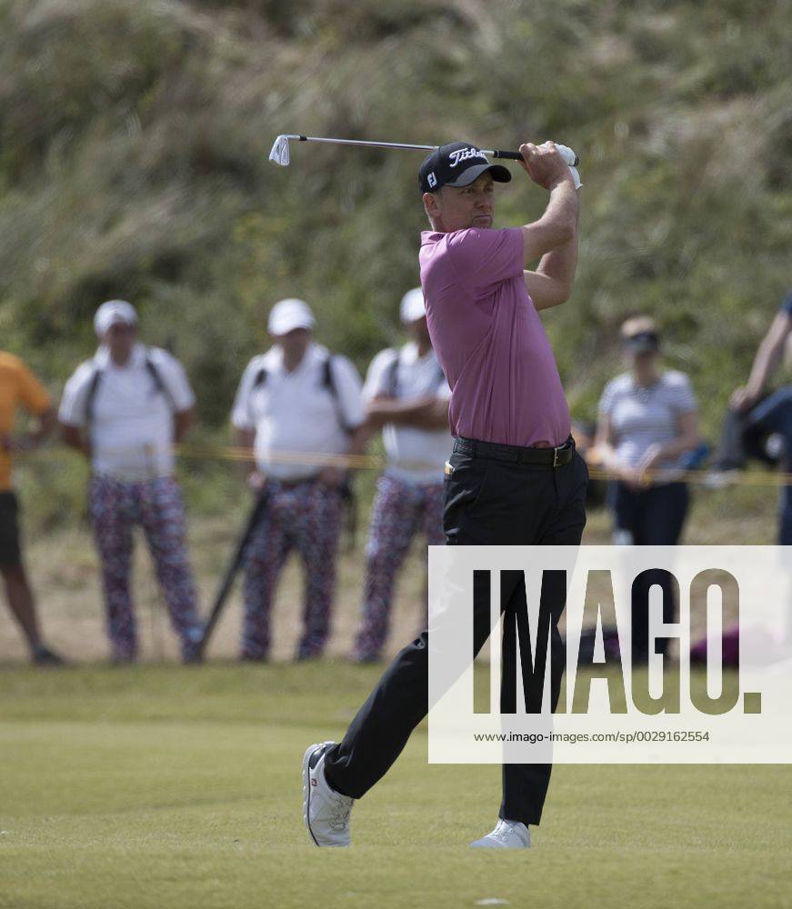 Ian Poulter plays an iron at the 146th Open Championship at Royal Birkdale Golf Club, Southport, England on July 22, 2017. LON2017072204 HUGOxPHILPOTT