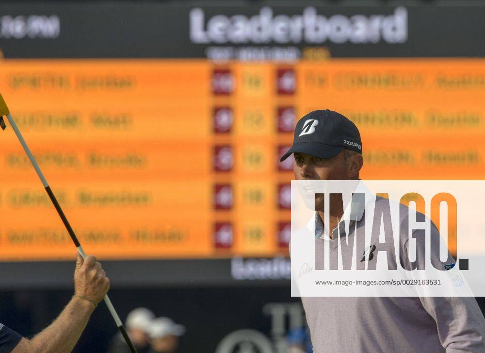 22nd July 2017, Royal Birkdale Golf Club, Southport, England; The 146th Open Golf Championship, third round ; Matt Kuchar (USA) continues his pursuit of Jordan Spieth (USA) on the leaderboard as they complete the 16th hole Blunsdenx ActionPlus11905208