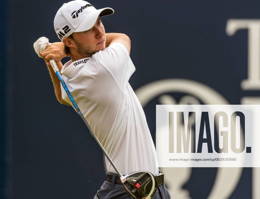 22nd July 2017, Royal Birkdale Golf Club, Southport, England; The 146th Open Golf Championship, third round ; Austin Connolly (CAN) hits his driver from the first tee Blunsdenx ActionPlus11905228