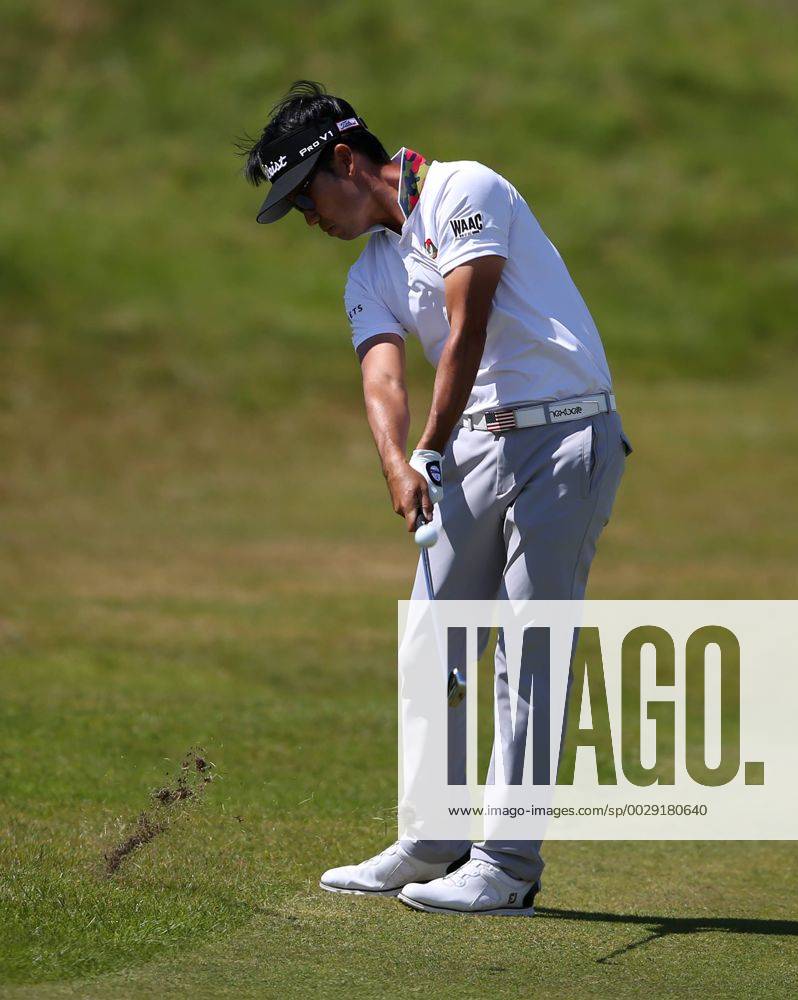 23rd July 2017, Royal Birkdale Golf Club, Southport, England; The 146th Open Golf Championship, fourth round ; Kevin Na (USA) prepares to hit his second shot the green on the 8th hole Blunsdenx ActionPlus11905768