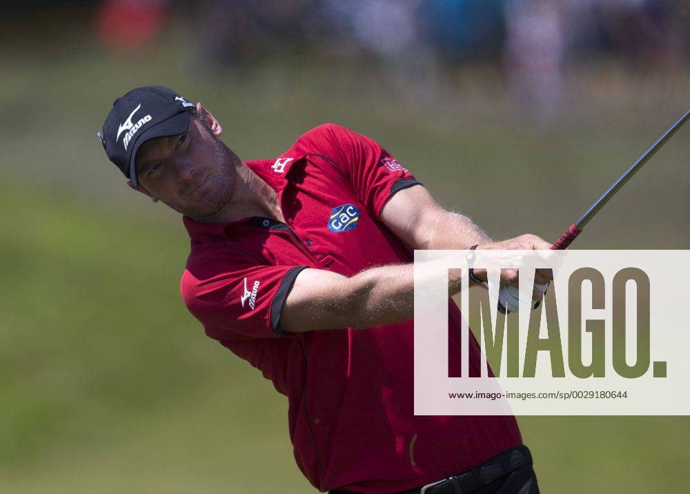 23rd July 2017, Royal Birkdale Golf Club, Southport, England; The 146th Open Golf Championship, fourth round ; Chris Wood (ENG) hits his second shot from the rough on the 8th hole Blunsdenx ActionPlus11905772