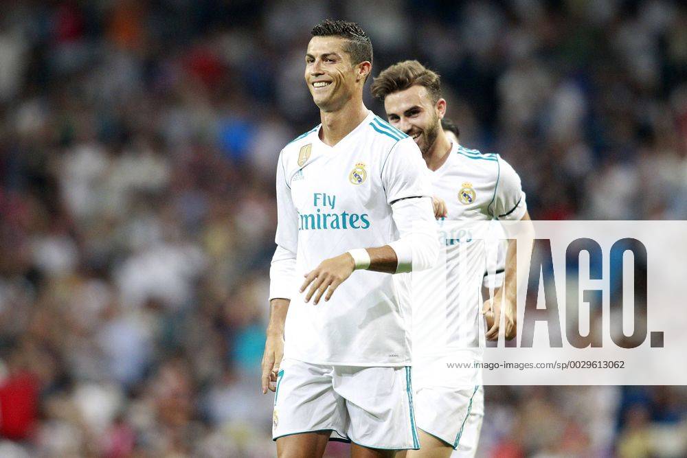Real Madrid s Cristiano Ronaldo celebrates goal during Santiago Bernabeu Trophy. August 23,2017. (20170823203)
