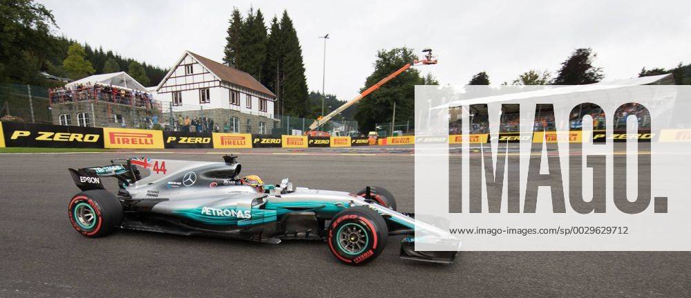 Mercedes British driver Lewis Hamilton pictured during the free practice for the Grand Prix F1 of Belgium race, in Spa-Francorchamps, Saturday 26 August 2017. The Spa-Francorchamps Formula One Grand Prix takes place this weekend, from August 25th to August 27th. BENOITxDOPPAGNE x05152472x