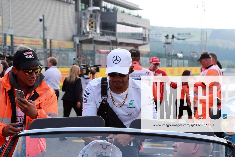Lewis Hamilton (GBR) Mercedes AMG F1 W08 Belgian Grand Prix, Spa-Francorchamps 24 - 27 August 2017 27.08.2017 - Lewis Hamilton (GBR) Mercedes AMG F1 W08