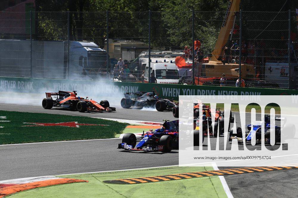 3rd September 2017, Autodromo Nazionale Monza, Monza; Italian Grand Prix, Race Day; Romain Grosjean - Haas F1 Team VF-17 xOctanex ActionPlus11925453