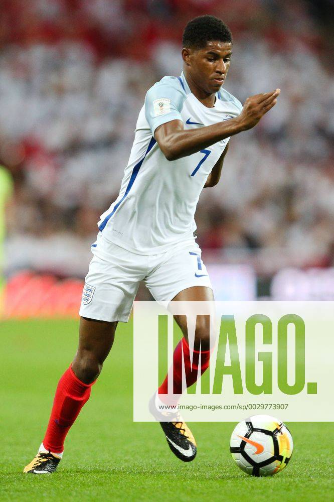 EnglandÕs Marcus Rashford during the World Cup Qualifying - European - Group F match at Wembley Stadium, London. Picture date 4th September 2017. Picture credit should read: Charlie Forgham-Bailey Sportimage .