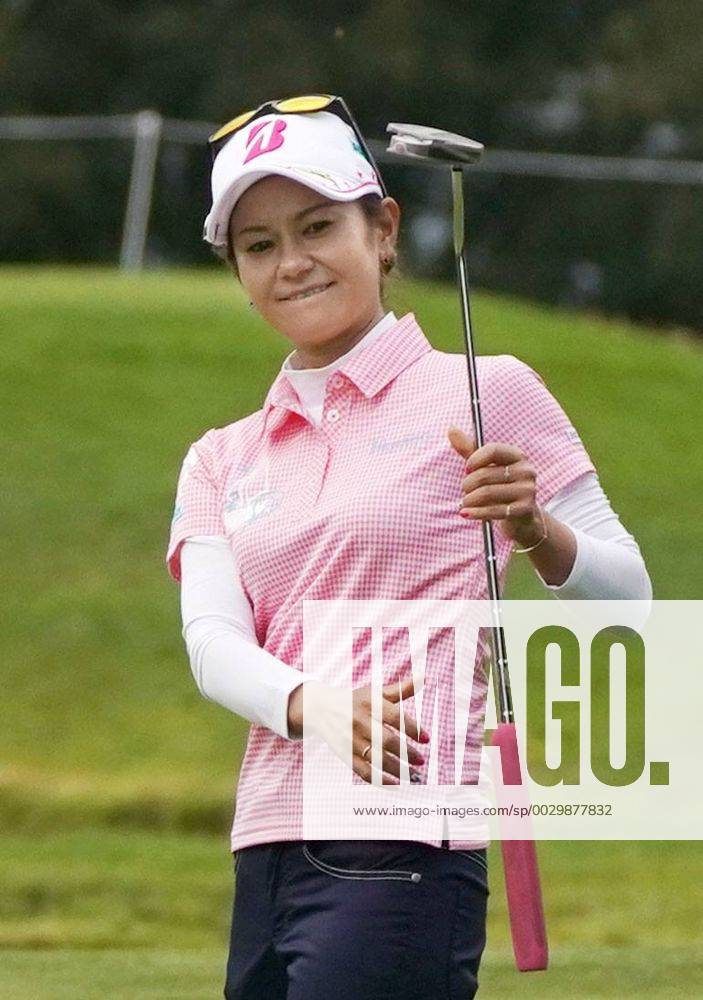 Golf: Miyazato hoping to close out career with coveted major title Ai Miyazato of Japan smiles after a putt during a practice round for the Evian Championship at Evian Resort Golf Club in Evian-les-Bains, France, on Sept. 12, 2017. Miyazato, who won the tournament in 2009 and 2011 before it became a major in 2013, will retire at the end of the event starting Sept. 14.