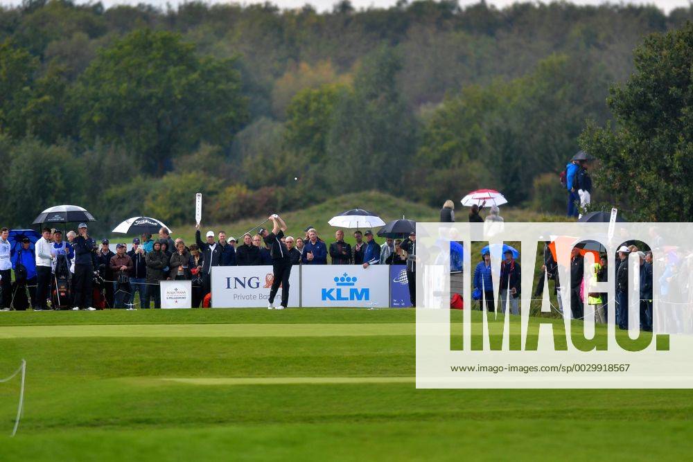 GOLF:KLM OPEN:SPIJK KLM Open tweede dag Sebastian Heisele GER slaat af Foto: Henk Seppen Imagesx xSoenarxChamidxsportfotografiexIVx 8752423