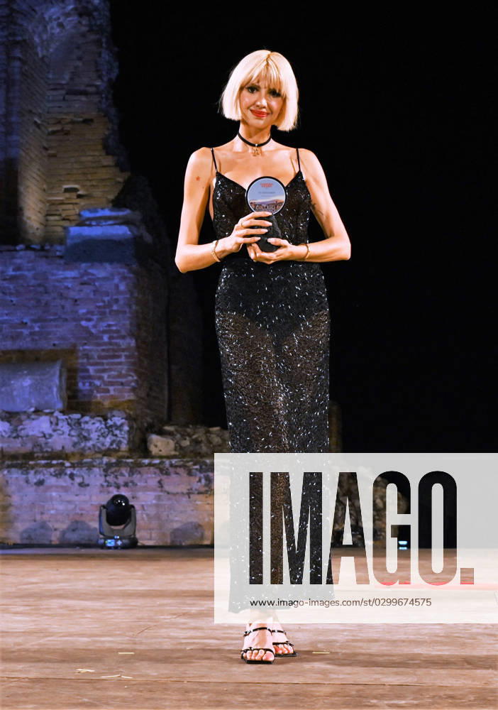 Taormina,Italy Nihan Buruk collection St.Nian Paris show and award TAOMODA WEEK 2023 Taormina,Italy TAOMODA WEEK Nihan Buruk with his St.Nian Paris collection fashion show for the first time in Italy at the Ancient Theater of Taormina during TAOMODA WEEK 2023 In the photo:Nihan Buruk award 2023 Taormina Sicily -