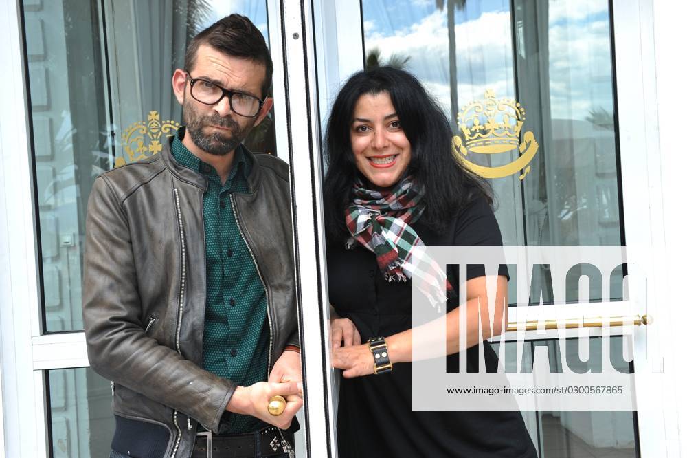 EXCLUSIVE - Marjane Satrapi poses during the 63rd Cannes Film Festival EXCLUSIVE - Director Marjane Satrapi and Vincent Paronnaud pose at the Carlton hotel during the 63rd Annual Cannes Film Festival in Cannes, France on May 13, 2010. Photo by Thierry Orban ABACAPRESS.COM Cannes France