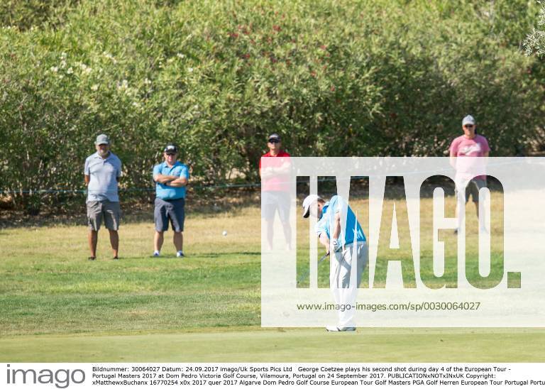George Coetzee plays his second shot during day 4 of the European Tour - Portugal Masters 2017 at Dom Pedro Victoria Golf Course, Vilamoura, Portugal on 24 September 2017.