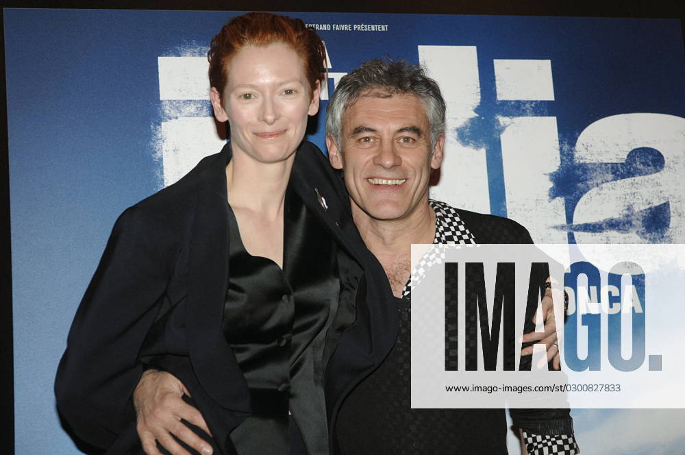 Julia Premiere - Paris Actress Tilda Swinton and director Erick Zonca attend the premiere of Julia held at Gaumont Marignan in Paris, France on March 3, 2008. Photo by Giancarlo Gorassini ABACAPRESS.COM Paris France
