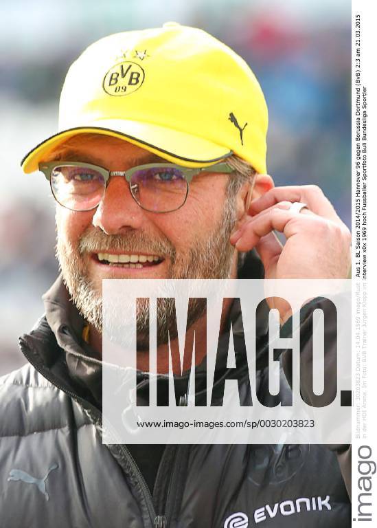 Aus 1. BL Saison 2014 2015 Hannover 96 gegen Borussia Dortmund (BvB) 2:3 am 21.03.2015 in der HDI Arena. Im Foto: BVB Trainer Jürgen Klopp im Interview