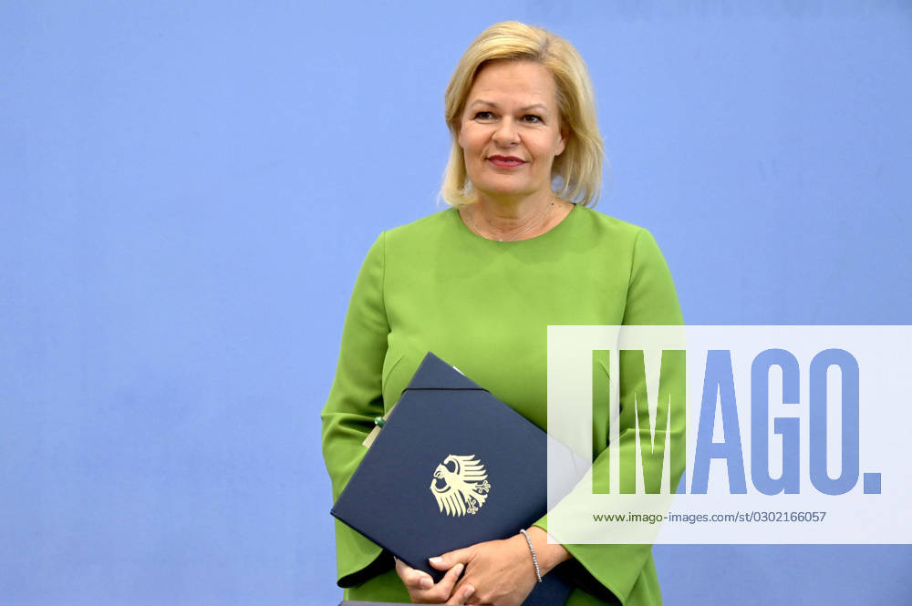 Nancy Faeser bei der Bundespressekonferenz Gesetzentwurf für ein modernes Staatsangehörigkeitsrecht im Haus der Bundespressekonferenz. Berlin, 23..08.2023