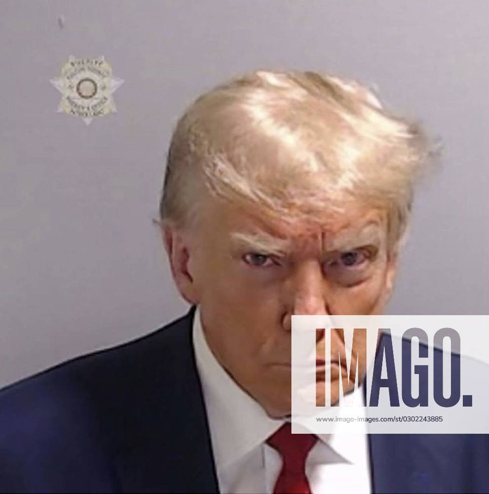 Booking photo of Former President DONALD TRUMP, in a Fulton County Jail booking photo made available by the . Trump has been indicted by a Fulton County Grand Jury for 2020 election interference in Georgia. His lawyers negotiated a $200,000 bond before he turned himself in. The mug shot is a historic first for any US President. Atlanta USA - ZUMA 20230824_new_z03_030