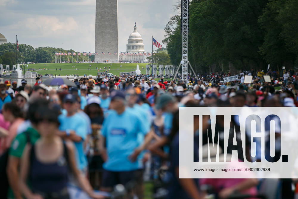 60th Anniversary Of March On Washington People gather on the National Mall in Washington, D.C. on August 26, 2023 for the 60th Anniversary of the March on Washington. Washington, D.C. United States