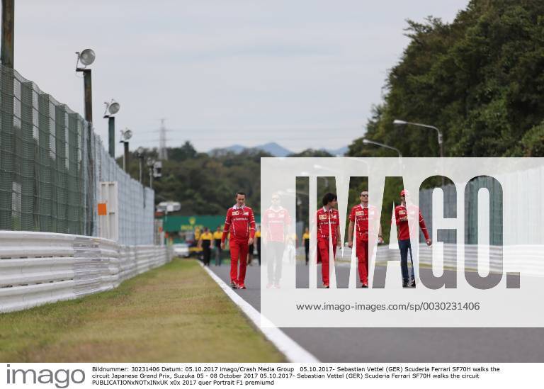 Sebastian Vettel (GER) Scuderia Ferrari SF70H walks the circuit Japanese Grand Prix, Suzuka 05 - 08 October 2017 05.10.2017- Sebastian Vettel (GER) Scuderia Ferrari SF70H walks the circuit
