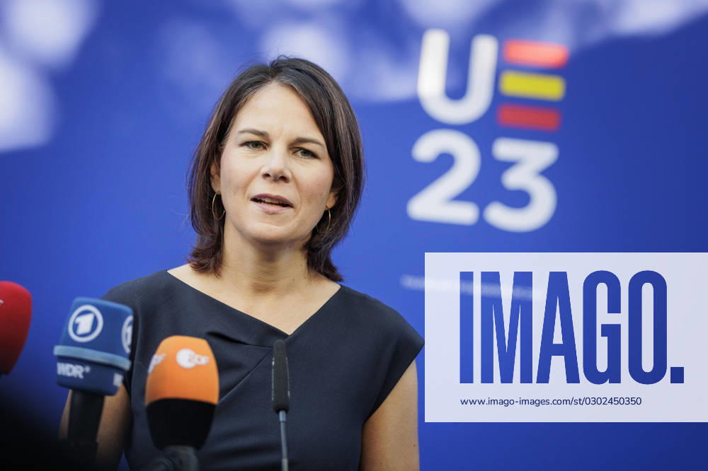 Annalena Baerbock (Buendnis 90 Die Gruenen), Bundesaussenministerin, aufgenommen im Rahmen des Gymnich-Treffens in Toledo, 31.08.2023. Toledo Spanien