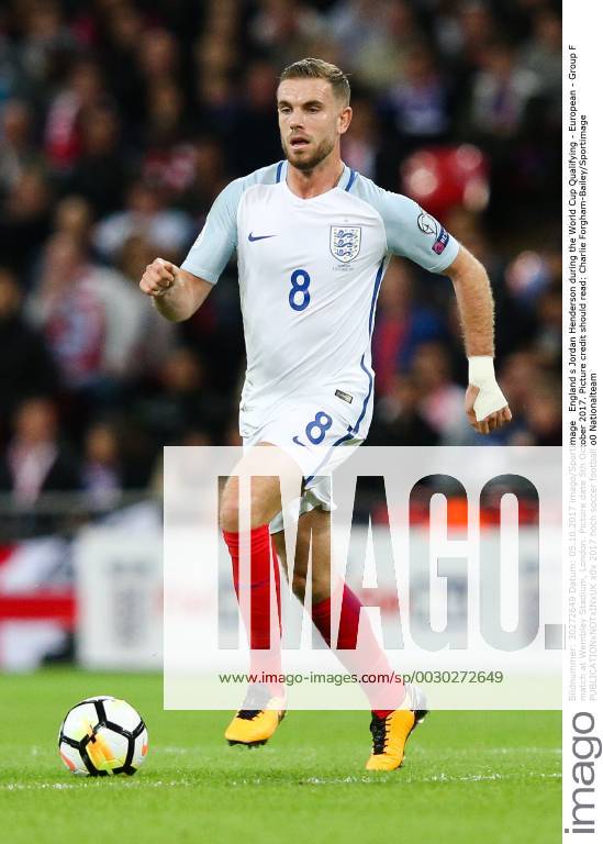England s Jordan Henderson during the World Cup Qualifying - European - Group F match at Wembley Stadium, London. Picture date 5th October 2017. Picture credit should read: Charlie Forgham-Bailey Sportimage .