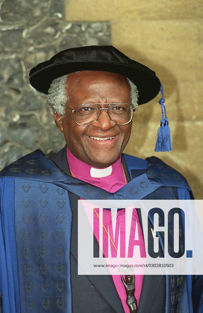 The Most Rev ARCHBISHOP DESMOND TUTU Archbishop of Cape Town, South Africa. Born Klerksdorp, South Africa. At Southwark Cathedral, London, where he received an honorary doctorate of laws, from South Bank University. COMPULSORY CREDIT: UPPA Photoshot The Most Rev ARCHBISHOP DESMOND TUTU Archbishop of Cape Town, South Africa. Born Klerksdorp, South Africa. At Southwark Cathedral, London, where he received an honorary doctorate of laws, from South Bank University. COMPULSORY CREDIT: UPPA Photoshot Photo URK 008358 B-29 25.10.1994, Credit: uppa.co.uk Avalon United Kingdom
