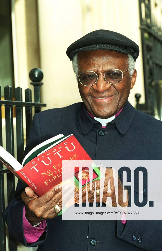 Most Reverend DESMOND TUTU Archibishop Emeritus of South Africa Chairperson Truth and Reconciliation Commission Launching his new book No Future Without Forgiveness COMPULSORY CREDIT: UPPA Photoshot Photo URM 016768 A-29 04.11.1999 Most Reverend DESMOND TUTU Archibishop Emeritus of South Africa Chairperson Truth and Reconciliation Commission Launching his new book No Future Without Forgiveness COMPULSORY CREDIT: UPPA Photoshot Photo URM 016768 A-29 04.11.1999, Credit: uppa.co.uk Avalon United Kingdom