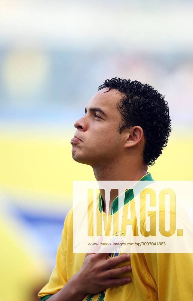 Lulinha (Brasilien U 17) - Hymne Fußball Länderspiel Herren U 17 WM 2007, U17, Junioren, Nationalteam, Nationaltrikot Einzelbild Jeju Fußball Länderspiel Herren U 17 WM 2007, U17, Junioren, Nationalteam, Nationaltrikot Einzelbild Jeju