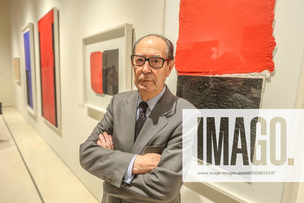 September 19, 2023 (Malaga) The Thyssen Museum receives the works of Rafael Canogar in a new temporary exhibition. The selection of ten works by this artist, a reference in Spanish contemporary art, will occupy the walls of the Sala Noble until 10 December - ZUMAc161 20230919_zap_c161_013