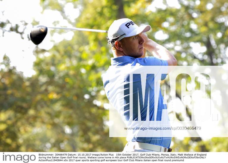 15th October 2017, Golf Club Milano, Monza, Italy; Matt Wallace of England during the Italian Open Golf final round; Wallace come home in 4th place ActionPlus11940844