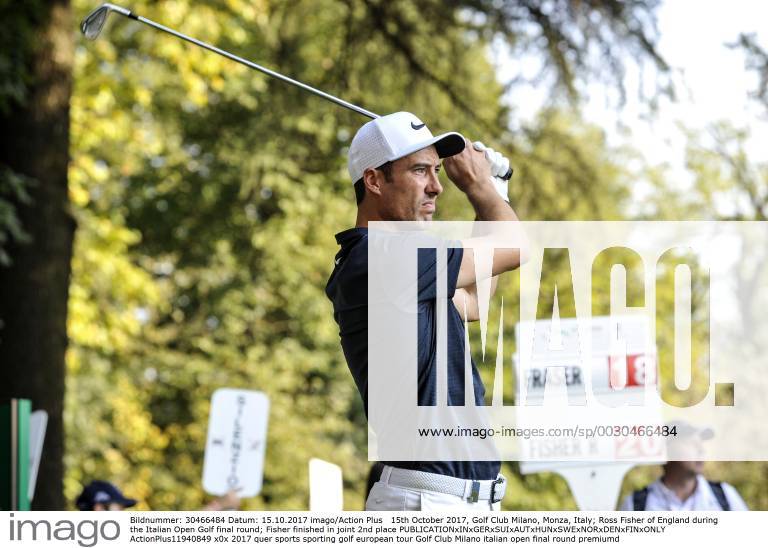 15th October 2017, Golf Club Milano, Monza, Italy; Ross Fisher of England during the Italian Open Golf final round; Fisher finished in joint 2nd place ActionPlus11940849