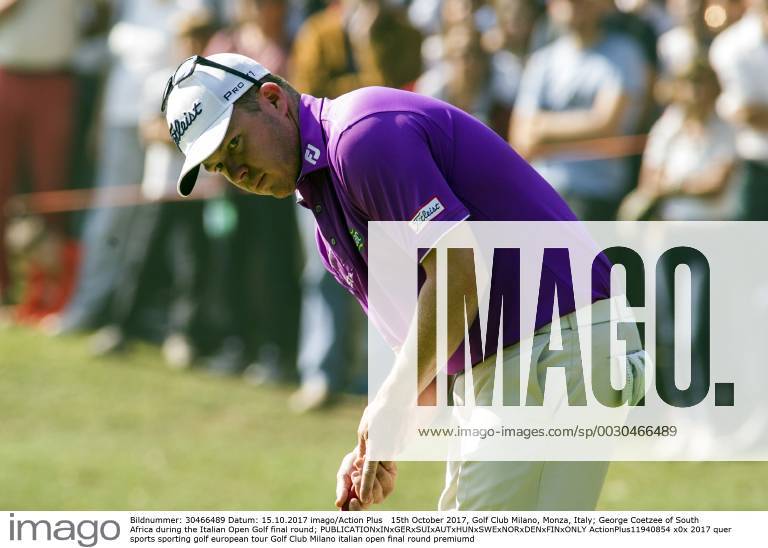 15th October 2017, Golf Club Milano, Monza, Italy; George Coetzee of South Africa during the Italian Open Golf final round; ActionPlus11940854