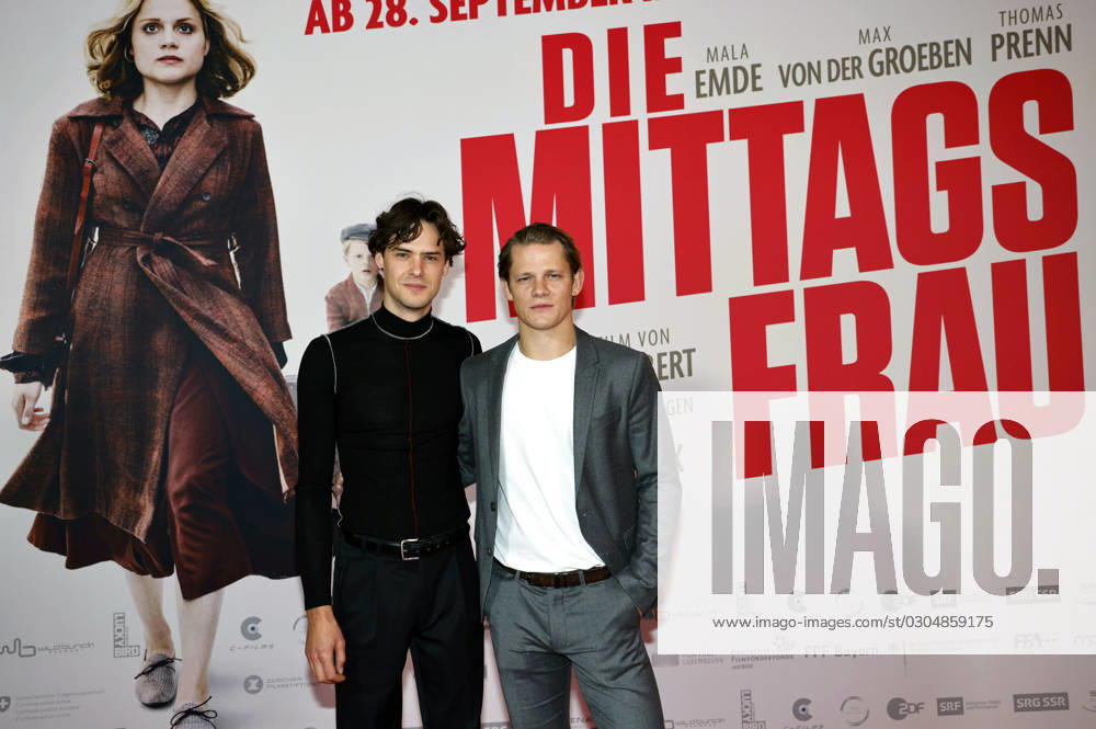 Thomas Prenn und Max von der Groeben bei der Premiere des Kinofilms Die Mittagsfrau im Kino International. Berlin
