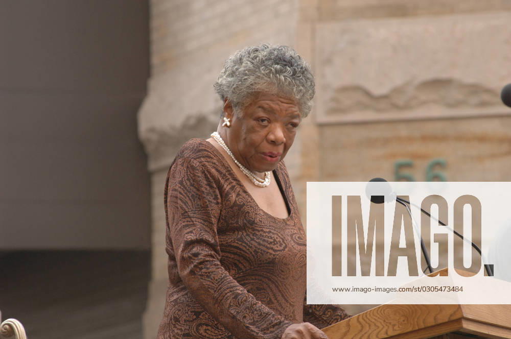 IMAGO ICONS: Maya Angelou Dedication of new memorial at the African Burial Ground National Monument in New York City, New York, with keynote address by Secretary Dirk Kempthorne and presentations by dignitaries including New York City Mayor Michael Bloomberg, New York Senator Charles Schumer, General Services Administrator Lurita Doan, National Park Service Deputy Director for Operations Dan Wenk, African Burial Ground Superintendent Tara Morrison, New York Public Library Schomburg Center for Research in Black Culture Director Howard Dodson, poet and novelist Maya Angelou, and actors Sidney Poitier and Avery Brooks. The permanent memorial, constructed to honor the memories of the free and enslaved Africans bured at the original seven-acre Lower Manhattan site in the