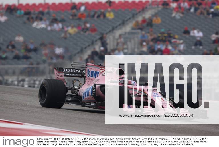 Sergio Perez, Sahara Force India F1, formula 1 GP, USA in Austin, 20.10.2017 Photo:mspb Jean Pentin Sergio Perez, formula 1 GP, USA