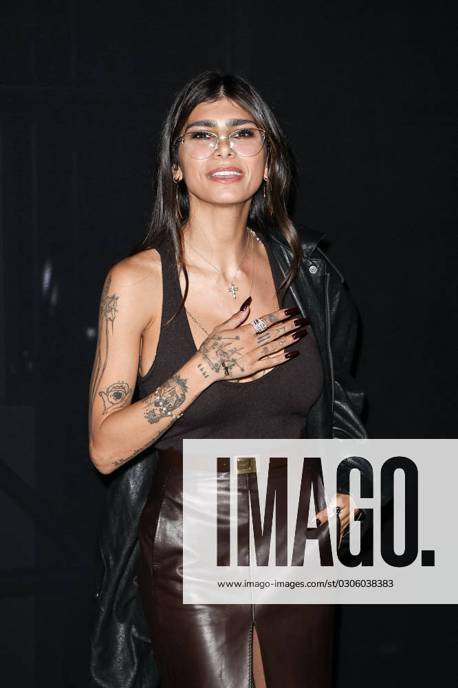PFW - Saint Laurent Womenswear Spring Summer 2024 - Photocall NB Mia Khalifa attends the Saint Laurent Womenswear Spring Summer 2024 show as part of Paris Fashion Week in Paris, France on September 26, 2023. Photo by ABACAPRESS.COM Paris France