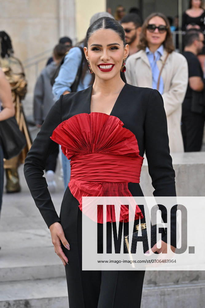 PFW Elie Saab Arrivals Dy Miryan attending the Elie Saab S S 2024 show during Paris Fashion Week on September 30, 2023 in Paris, France. Photo by Julien Reynaud APS-Medias ABACAPRESS.COM Paris France