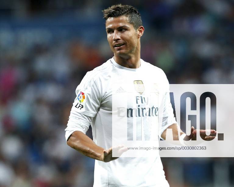 MADRID, 18-08-2015. Santiago Bernabeu Stadium, Santiago Bernabeu trophy. 2015 2016. Real Madrid - Galatasaray. Cristiano Ronaldo of Real Madrid. Real Madrid - Galatasaray (Santiago Bernabeu trophy)