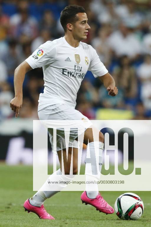 MADRID, 17-08-2015. Santiago Bernabeu Stadium, Santiago Bernabeu trophy. 2015 2016. Real Madrid 2-1 Galatasaray. Lucas Vazaquez of Real Madrid. Real Madrid - Galatasaray (Santiago Bernabeu trophy)