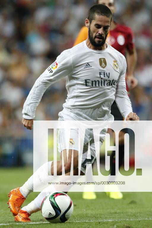 MADRID, 17-08-2015. Santiago Bernabeu Stadium, Santiago Bernabeu trophy. 2015 2016. Real Madrid 2-1 Galatasaray. Isco Alarcon of Real Madrid. Real Madrid - Galatasaray (Santiago Bernabeu trophy)