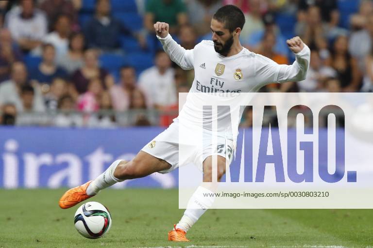 MADRID, 17-08-2015. Santiago Bernabeu Stadium, Santiago Bernabeu trophy. 2015 2016. Real Madrid 2-1 Galatasaray. Isco Alarcon of Real Madrid. Real Madrid - Galatasaray (Santiago Bernabeu trophy)