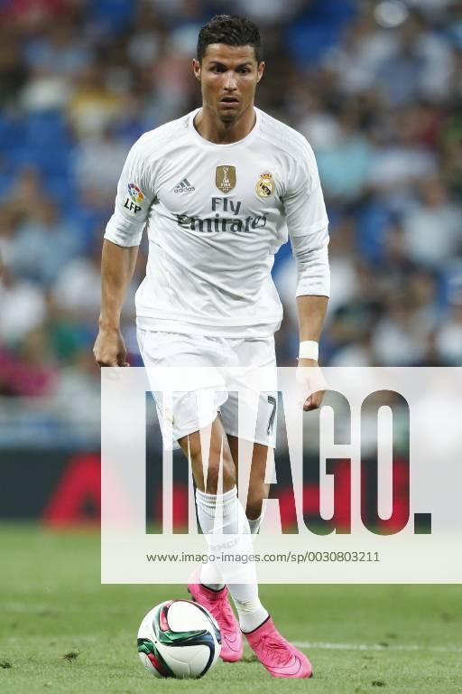 MADRID, 17-08-2015. Santiago Bernabeu Stadium, Santiago Bernabeu trophy. 2015 2016. Real Madrid 2-1 Galatasaray. Cristiano Ronaldo of Real Madrid. Real Madrid - Galatasaray (Santiago Bernabeu trophy)