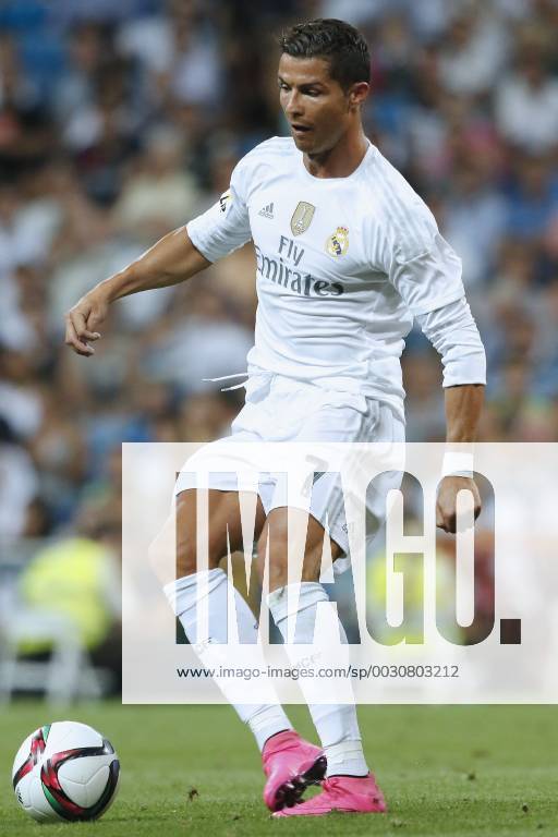 MADRID, 17-08-2015. Santiago Bernabeu Stadium, Santiago Bernabeu trophy. 2015 2016. Real Madrid 2-1 Galatasaray. Cristiano Ronaldo of Real Madrid. Real Madrid - Galatasaray (Santiago Bernabeu trophy)