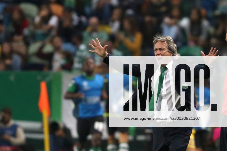 - SPORT October 31, 2017 - Lisbon, Portugal - Sporting s head coach Jorge Jesus from Portugal reacts during the UEFA Champions League football match Sporting CP vs Juventus at the Alvalade stadium in Lisbon, Portugal on October 31, 2017. Sporting CP v Juventus - UEFA Champions League - ZUMAn230 20171031_zaa_n230_381